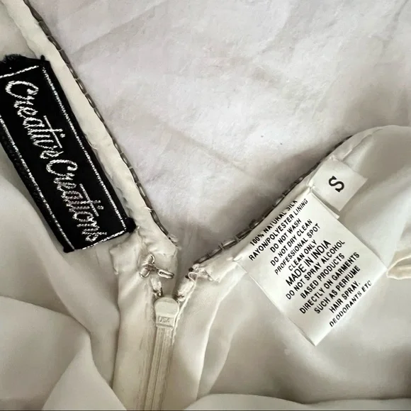 Creative Creations Bonwit Teller silk beaded slip dress - Picture 14 of 16